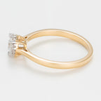Anillo "Amoureuse 0.33" D0.30Ct/1+0.03 Ct/12 - Oro Amarillo 750/1000