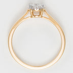 Anillo "Amoureuse 0.33" D0.30Ct/1+0.03 Ct/12 - Oro Amarillo 750/1000