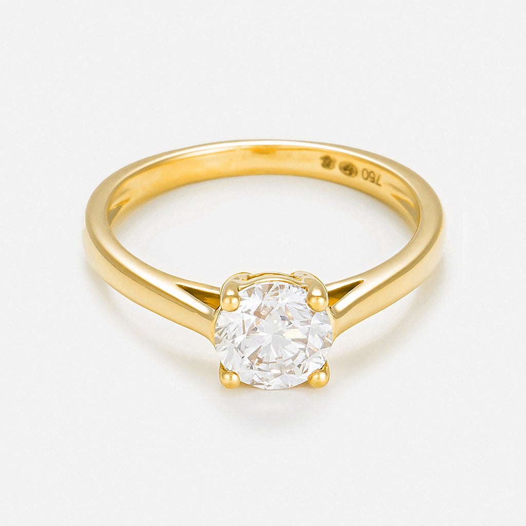 "Imperial Solitaire 1" Ring D1Ct/1 - 750/1000 Yellow Gold