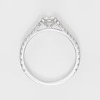 Anillo "Solitaire Royal 1 Quilate" D0.3Ct/24 & D0.7Ct/1 - Oro blanco 750/1000