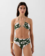 Culotte Bikini Haute Fleurs - Multicolore