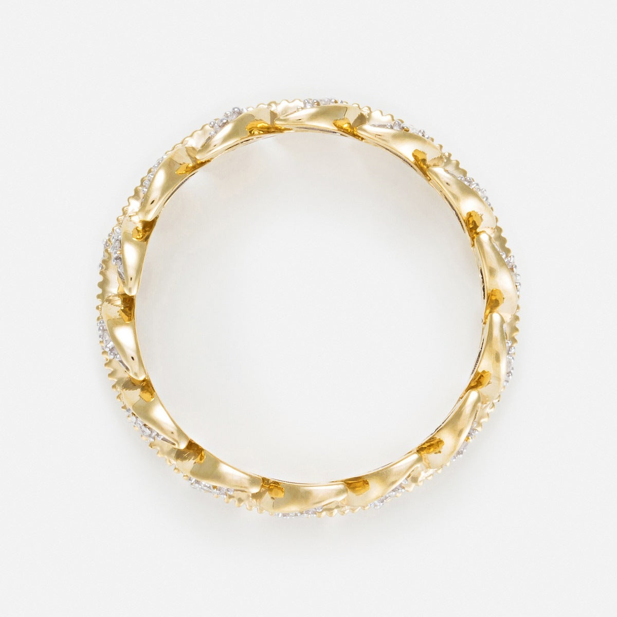 Bague "Héritage" Diamants 0,12Cts/28 - Or Jaune