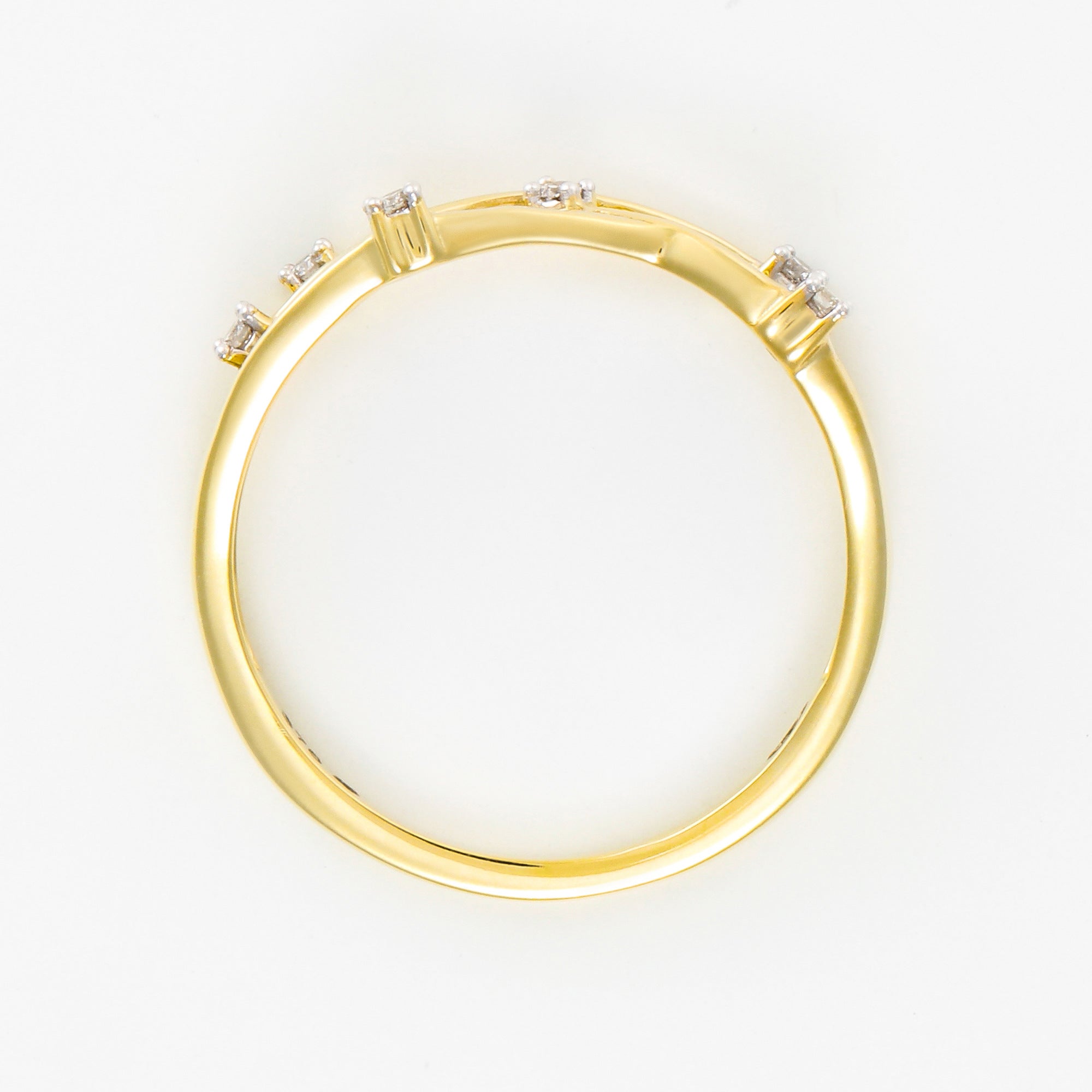 Bague "Jolie Constellation" Diamant : 0,05Ct/6 - Or Jaune 375/1000