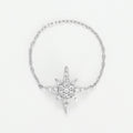 Anillo Cadena “Estrella” – Oro Blanco