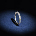 "Linea" Ring, 0.04ct/22 ​​- 375/1000 Yellow Gold