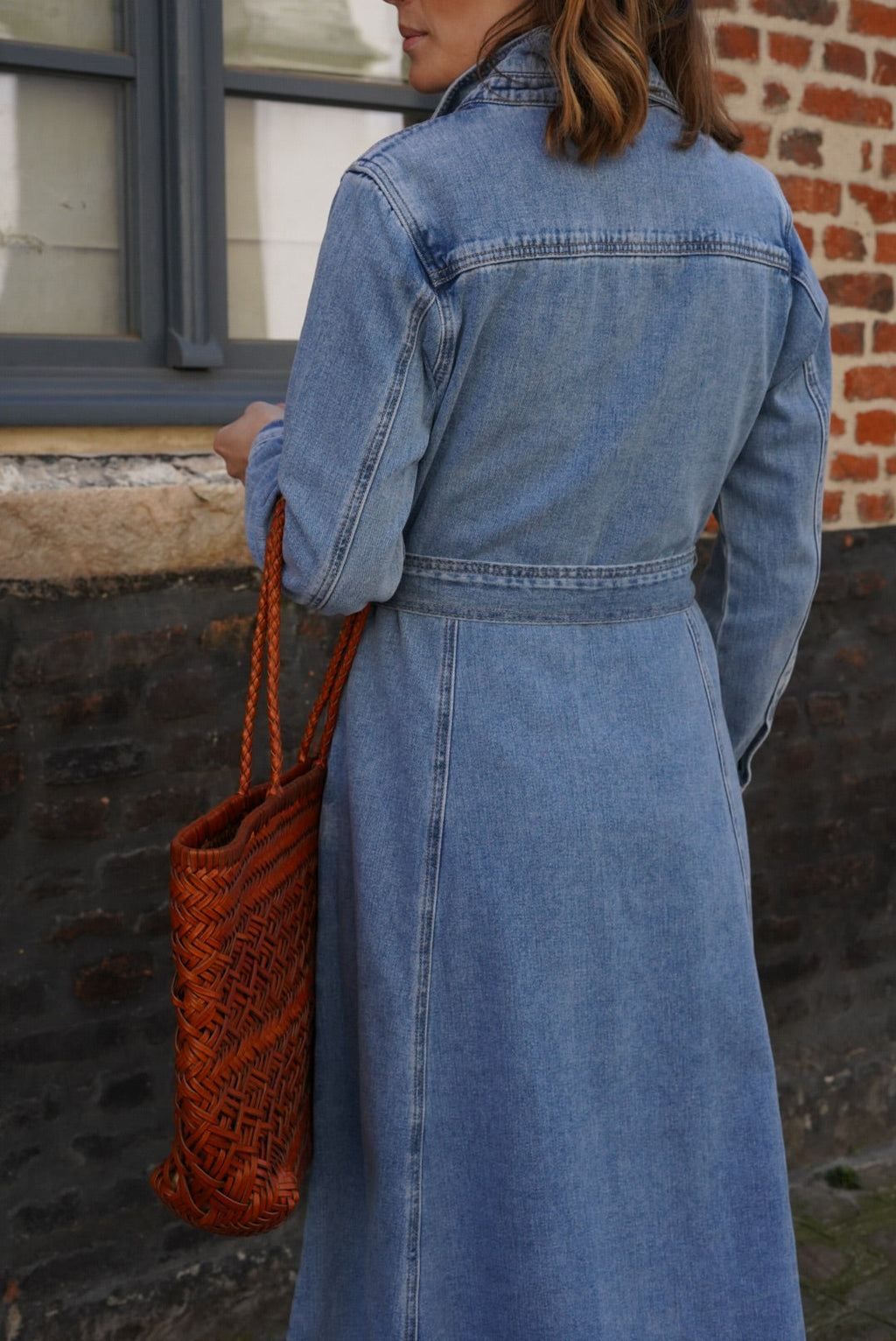 Rosalie Denim Maxi Dress