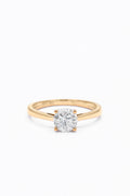 Anillo Solitario “Delicado” D1/1 – Oro amarillo 375/1000