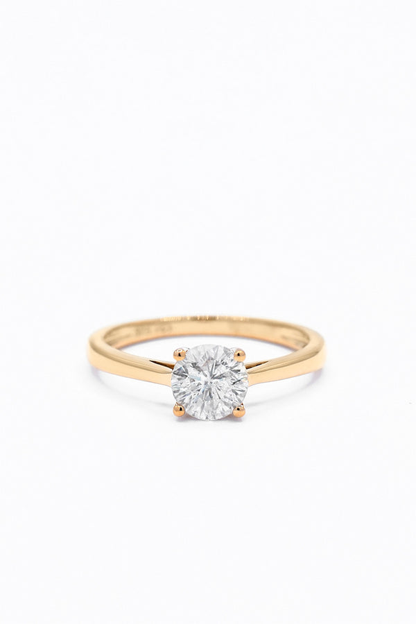 “Delicate” Solitaire Ring D1/1 – 375/1000 Yellow Gold