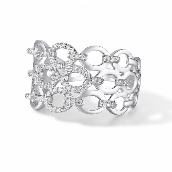 Anillo "Unamos Nuestros Lazos" Diamantes 0,20/87