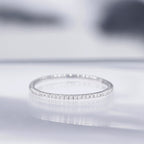 Anillo de Diamantes "Simply You" 0.08/27 - Oro Blanco 375/1000