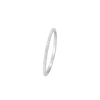 Anillo de Diamantes "Simply You" 0.08/27 - Oro Blanco 375/1000