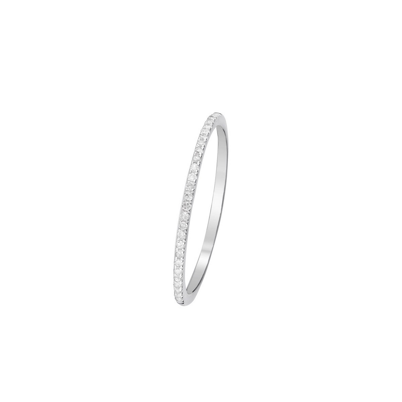 Anillo de Diamantes "Simply You" 0.08/27 - Oro Blanco 375/1000