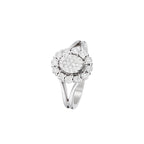 Anillo “Mi Único Amor” Diamantes 0.30/36 – Oro Blanco 375/1000