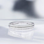 Anillo "Nawa" D0.14/54 - Oro blanco 375/1000