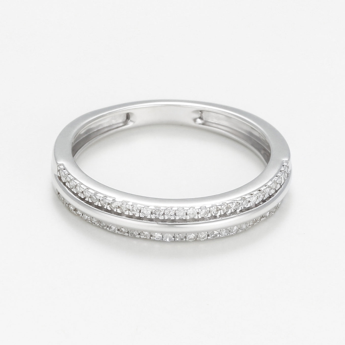 Anillo "Nawa" D0.14/54 - Oro blanco 375/1000