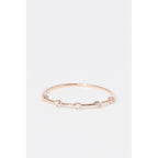 Anillo de diamantes "Ensemble" 0.03/5 - Oro rosa 375/1000