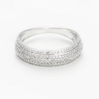 Ring "Dazzling" D0,27/151 - Vitt Guld 375/1000