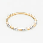 Anillo de Diamantes "Apollonia" 0.034/10 - Oro Amarillo 375/1000