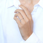 Bague "Anatolia" D0,045/9 - Or Jaune 375/1000