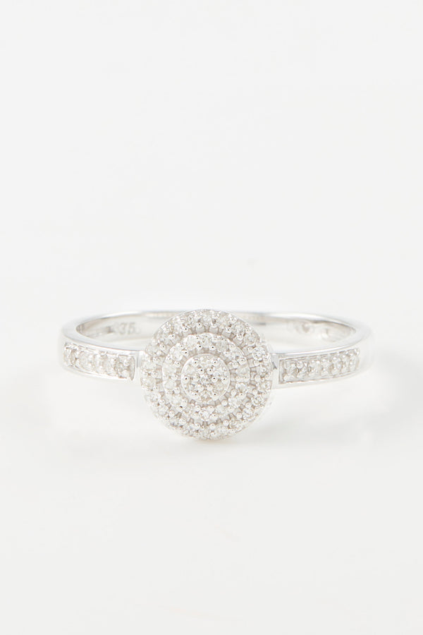 Anillo "Lucinda" D0,142/57 - Oro blanco 375/1000