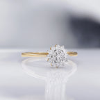 Anillo de Diamantes "Rabia" 0.21/19 - Oro Amarillo 375/1000