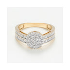 Anillo de Diamantes "Primer Amor" 0.22/98 - Oro Amarillo 375/1000