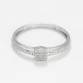 Ring "Lovely" D0,125/41 - Vitt Guld 375/1000