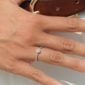 Bague "Harmonie" Diamants 0,10/50 - Or Blanc 375/1000