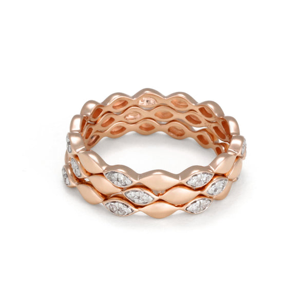 Bague "Trinity" D0,15/26