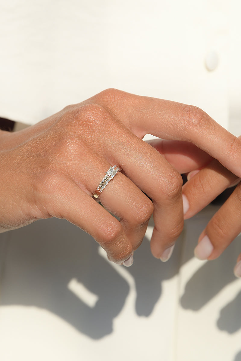 "Mon Bonheur" Diamond Ring 0.15/65 - 375/1000 Yellow Gold