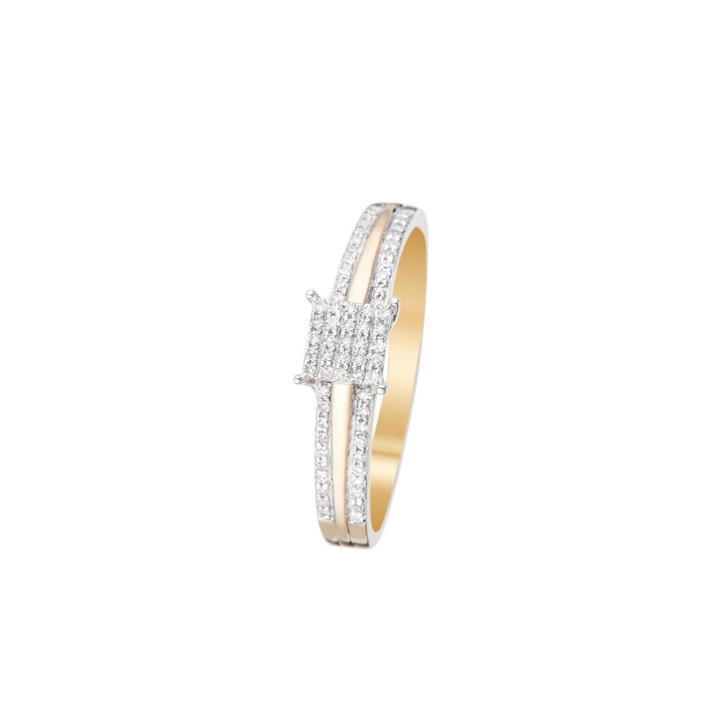 "Mon Bonheur" Diamond Ring 0.15/65 - 375/1000 Yellow Gold