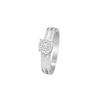 Anillo "Toi Que J'Aime" Diamantes 0,20/92 - Oro Blanco 375/1000