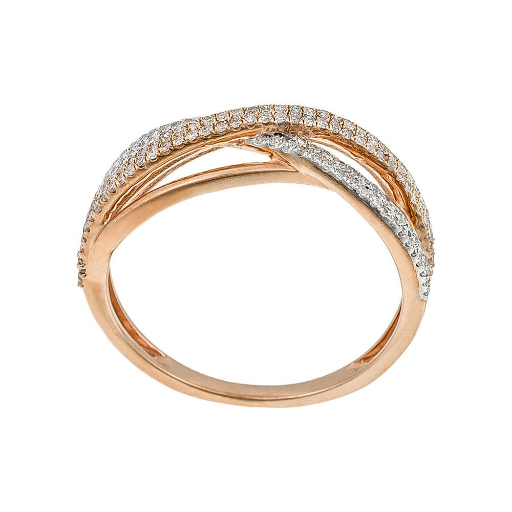 Bague "Ma Force" Diamants 0,31/150 - Or Rose 375/1000