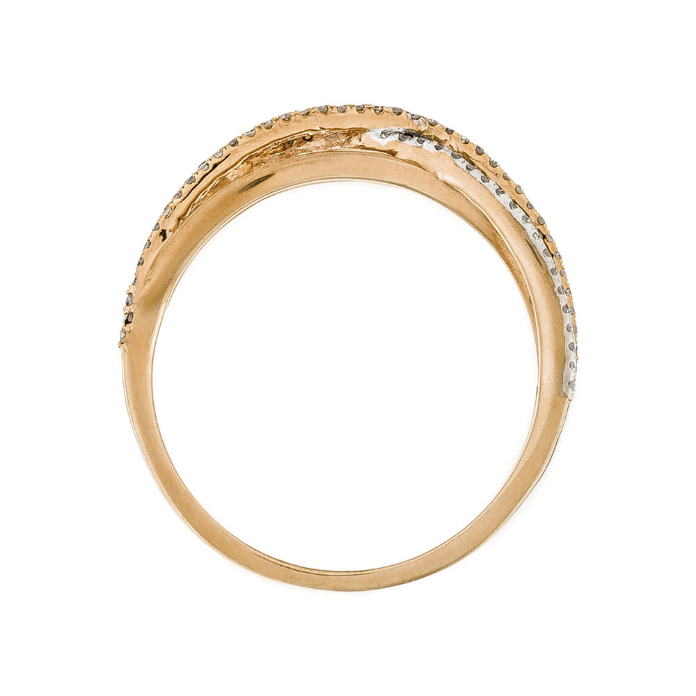 Bague "Ma Force" Diamants 0,31/150 - Or Rose 375/1000