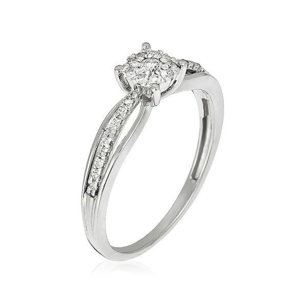 Anillo "La Promise" Diamantes 0,16/28