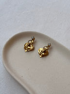 Boucles D’Oreilles Zoé Coste Vintage - Pendantes Dorées