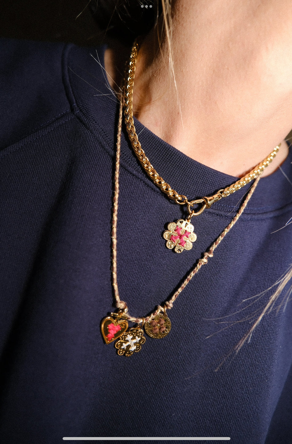 ISAURE cord necklace