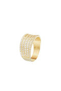 Anillo “Multiples” Oro amarillo 375/1000 y circonio