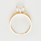 Bague "Majestueuse" - Or Jaune 375/1000 Et Zirconium