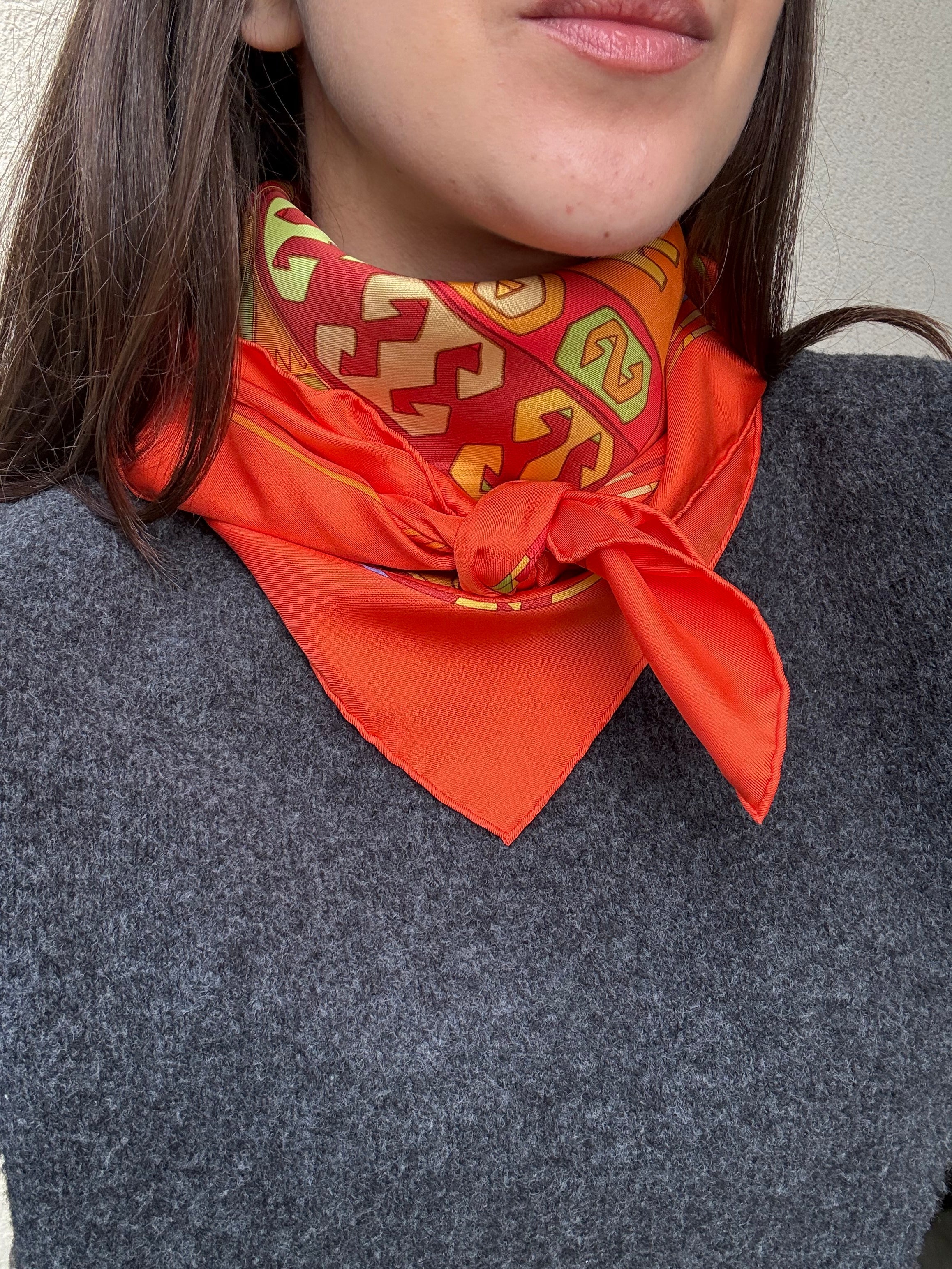 Bufanda Hermès – Modelo Kilim
