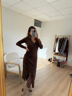 Chocolate Roman Dress