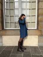 Marion Long Sleeve Denim Dress