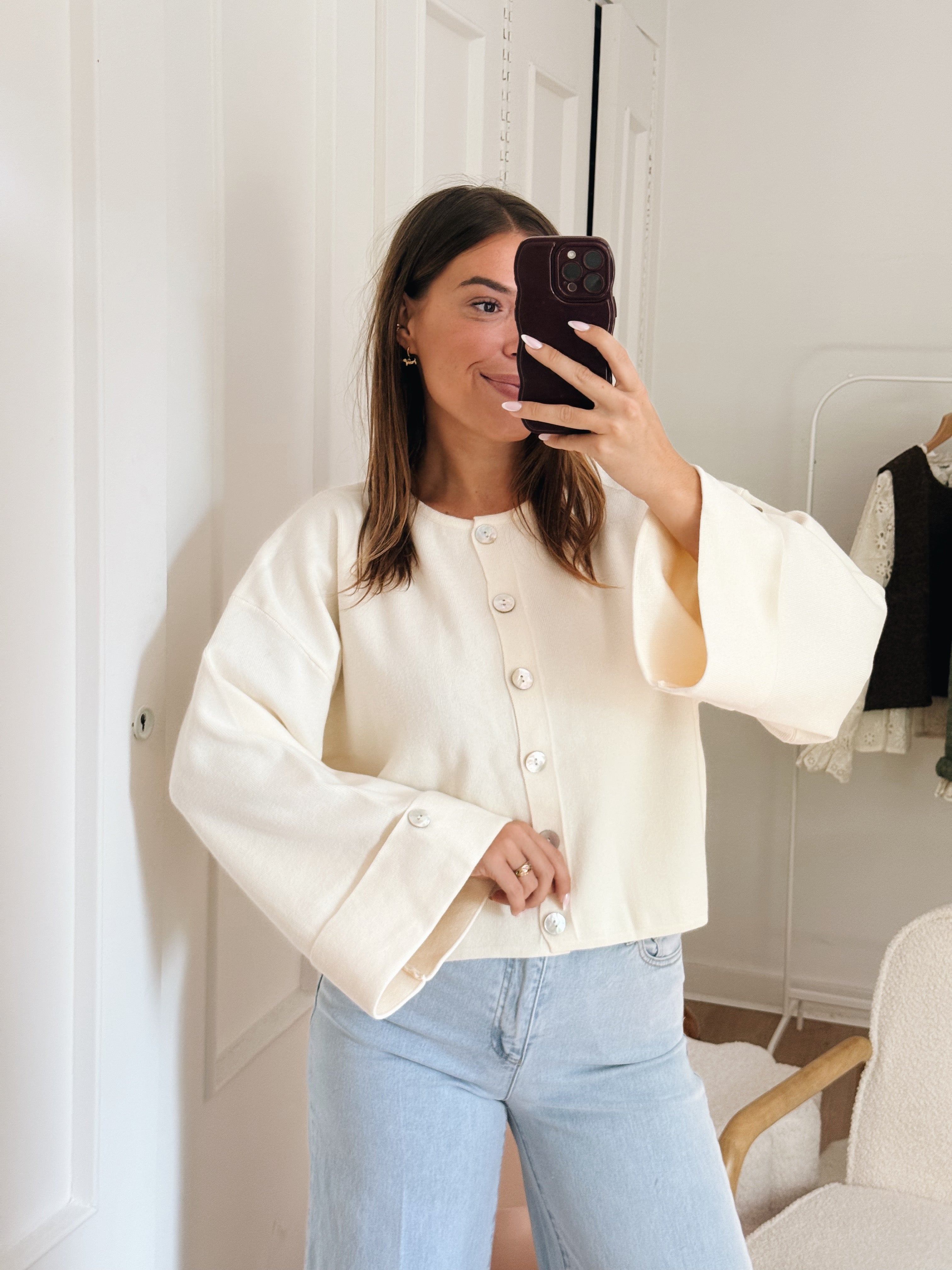 Cardigan Judith Blanc Cassé
