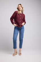 Cardigan - Burgundy