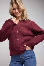 Cardigan - Burgundy