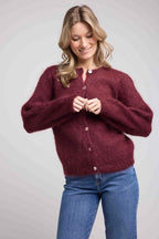 Cardigan - Burgundy
