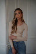 Jersey Polly Fine - Beige