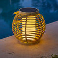 Beehive - Solar Lantern - Steel - Beige