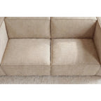 Mini Basil - lille sofa i fløjl - lige sofa