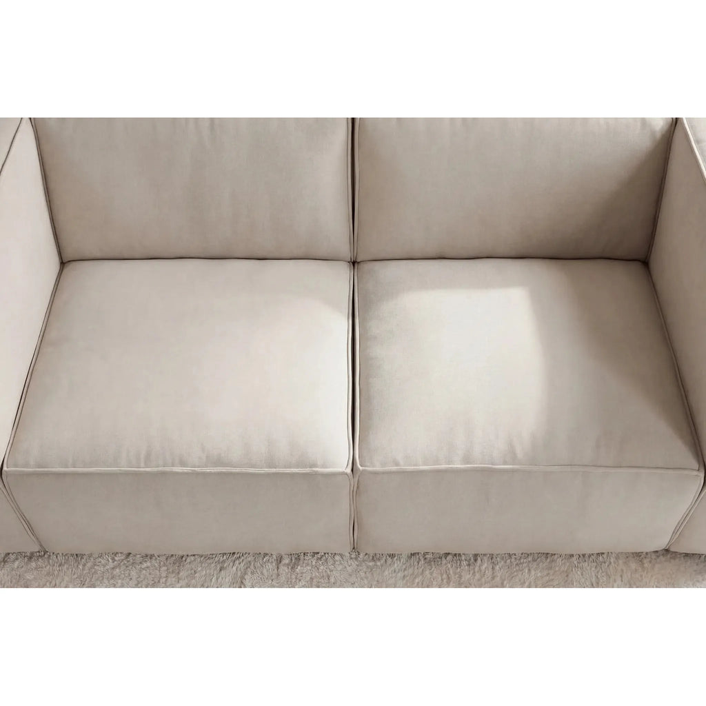 Mini Basil - Glat Stof - Lige Sofa